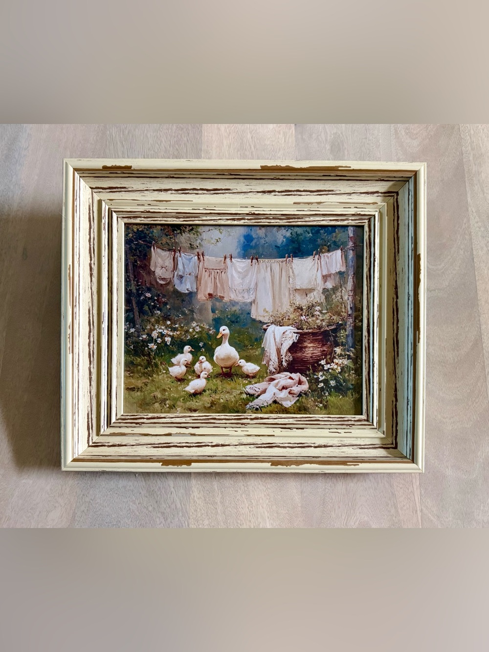 Farmhouse Laundry Ducklings Print 12”X 14”